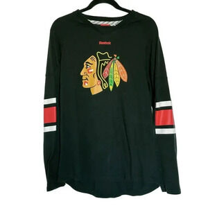 Vintage NHL Face Off Chicago Blackhawks Hockey Long Sleeve Men’s L